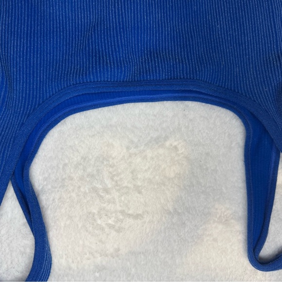 Forever 21 Blue Ribbed Crop Top - Picture 6 of 9